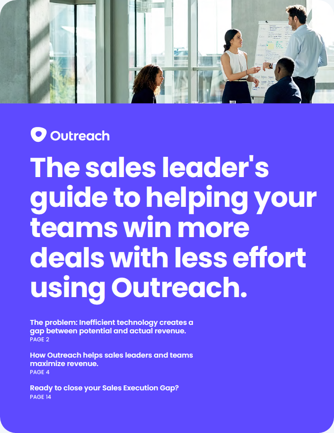 The Sales Leaders Guide To Helping Your Teams Win More Deals With Less