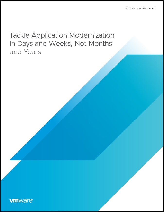 Tackle Application Modernization In Days And Weeks Not Months And