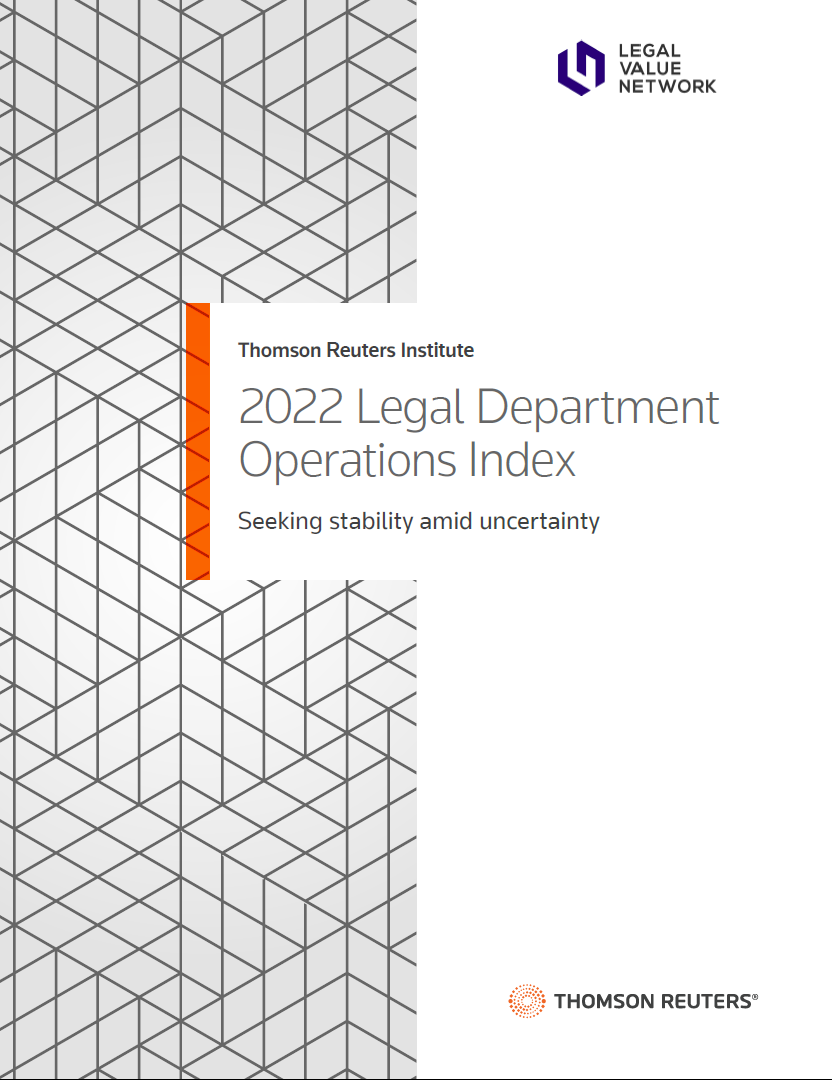 2022 Legal Department Operations Index Wisdom Interface