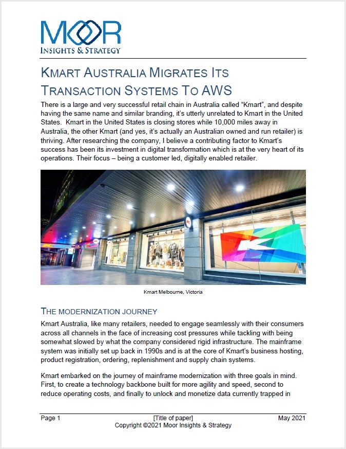 KMART AUSTRALIA MIGRATES ITS TRANSACTION SYSTEMS TO AWS