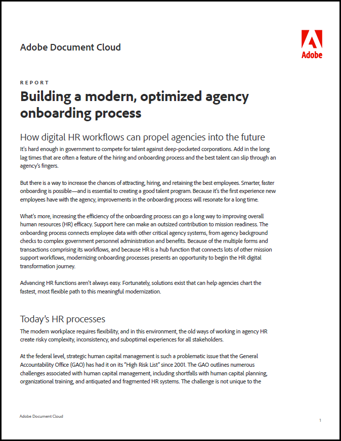 Building a modern, optimized agency onboarding process