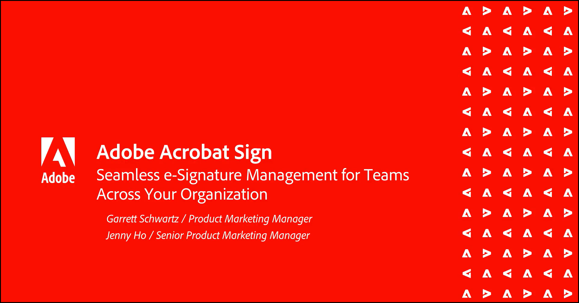 Adobe Acrobat Sign - Seamless e-signature management for teams across your organization.