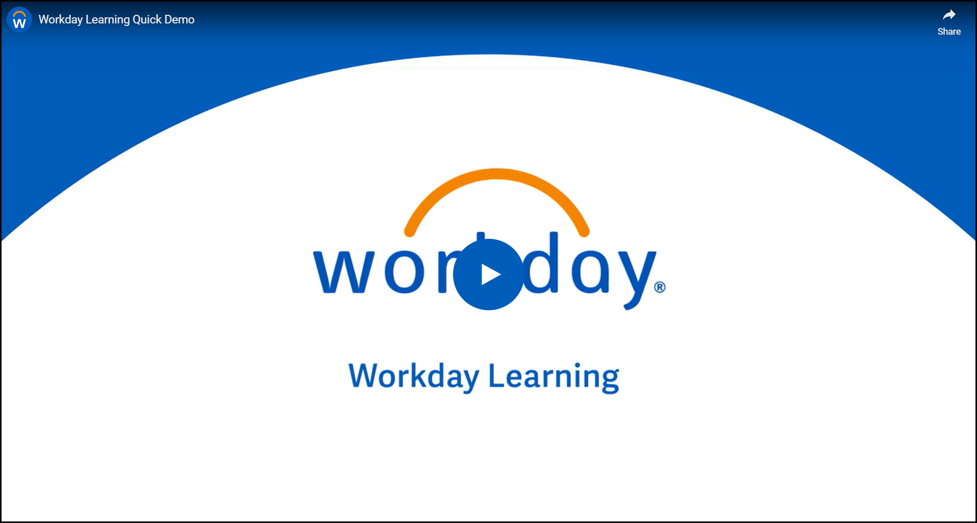 Workday Learning Quick Demo