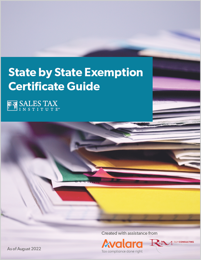 State by State Exemption Certificate Guide Wisdom Interface