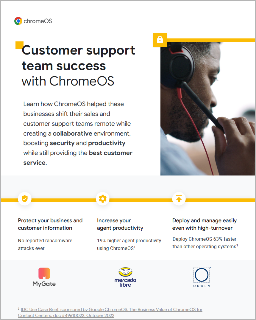 Secure and optimise your contact centre with ChromeOS