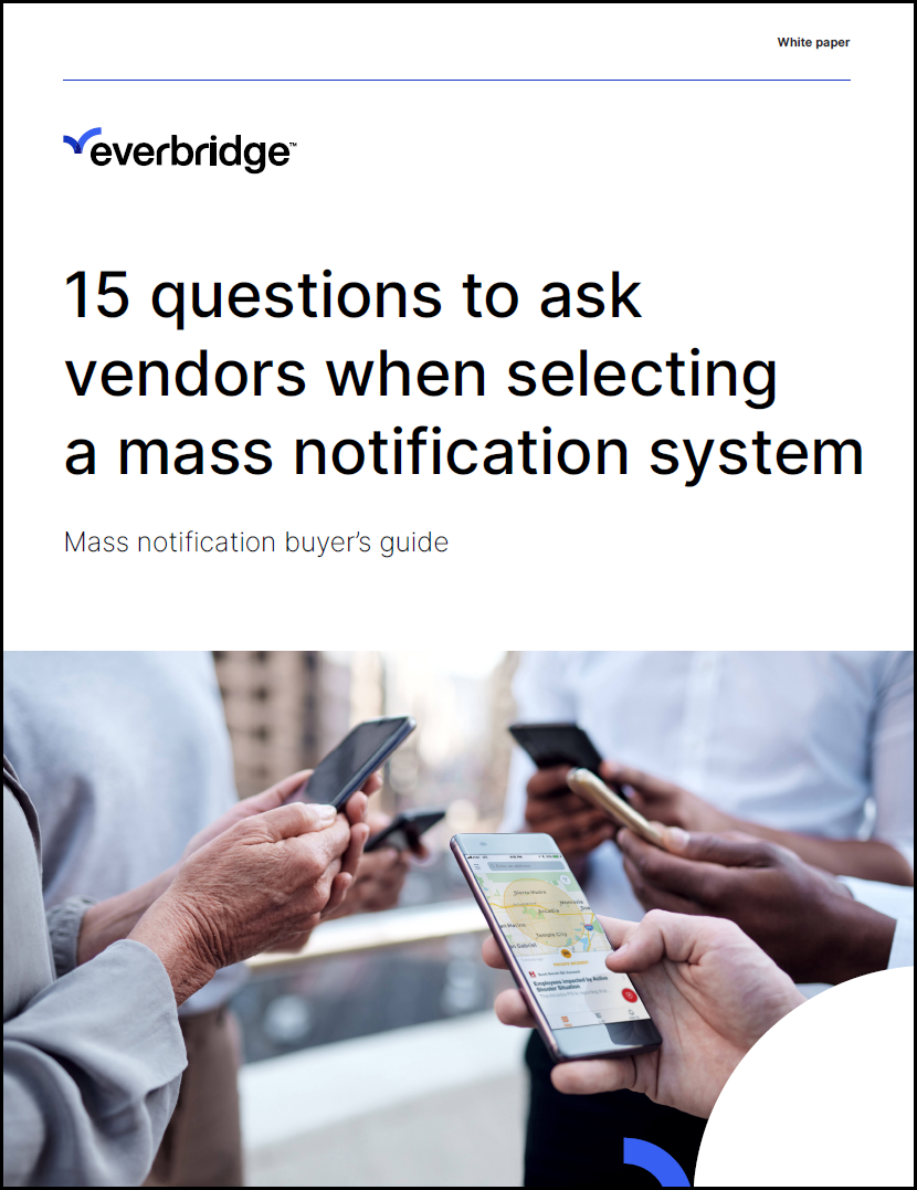 15 questions to ask vendors when selecting a mass notification system