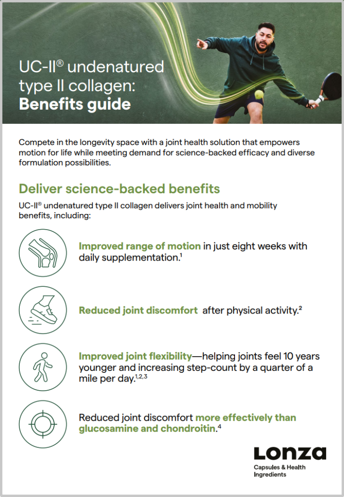 Empower motion for life with UC-II® collagen RV