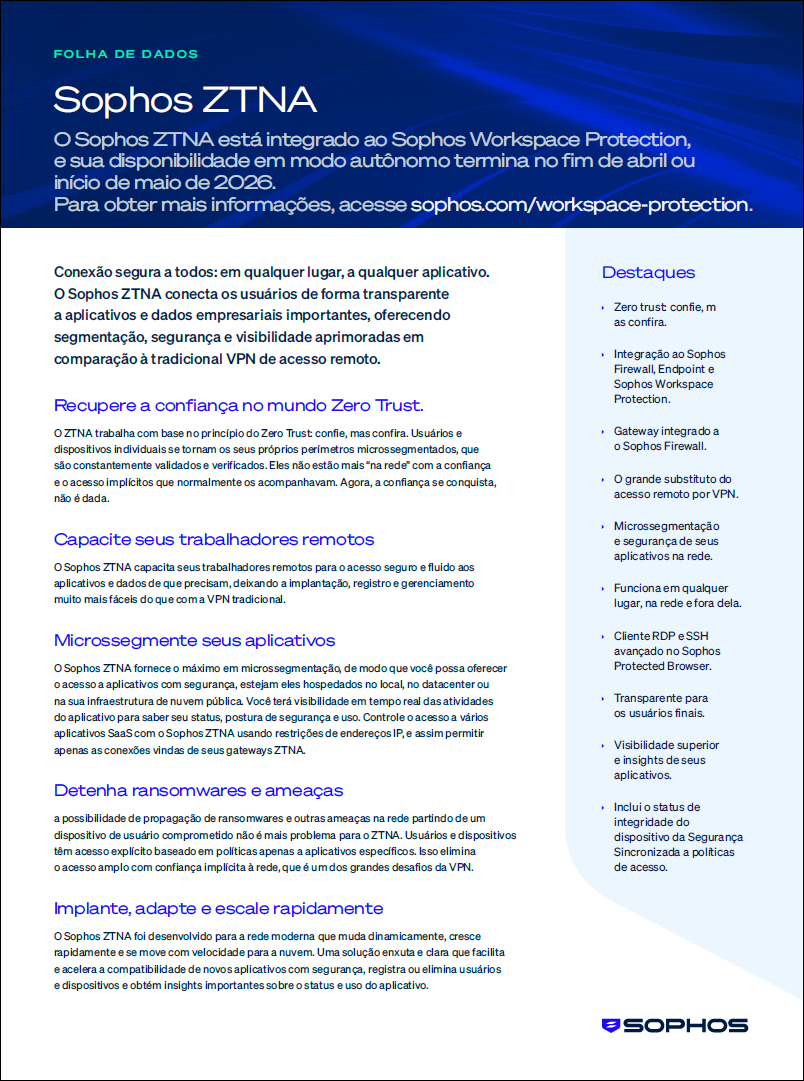 Sophos ZTNA