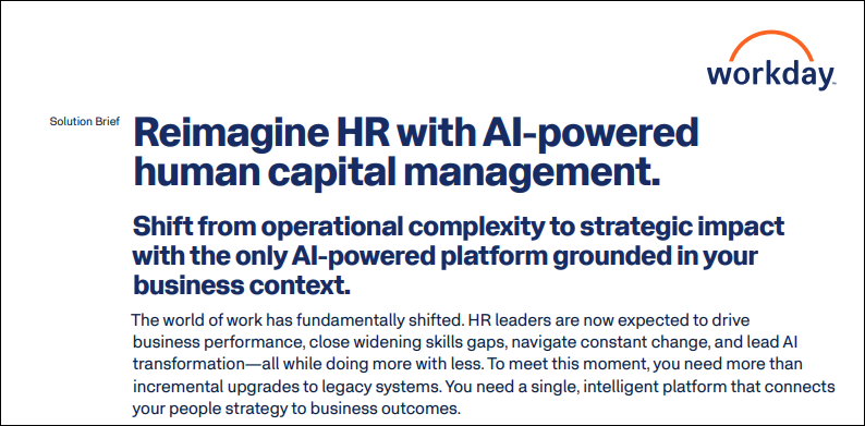 Reimagine HR with AI-powered human capital management