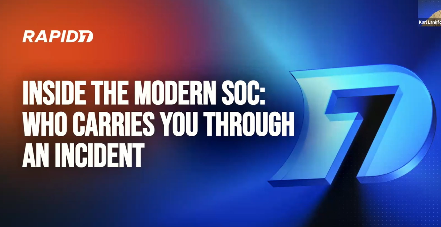 Inside the Modern SOC Webinar