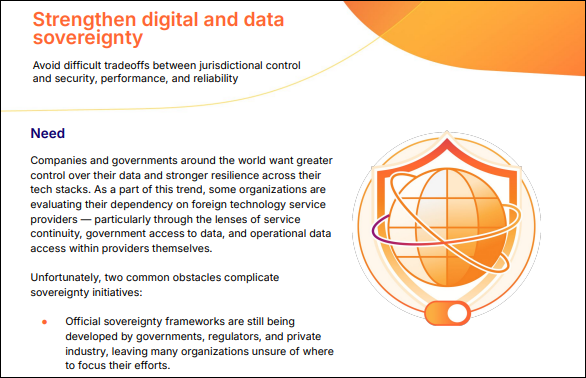 Strengthen digital and data sovereignty LP